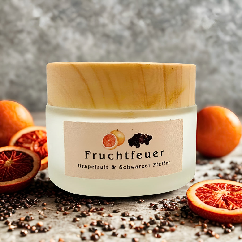 Fruchtfeuer – Gesichtscreme mit Grapefruit & Schwarzem Pfeffer