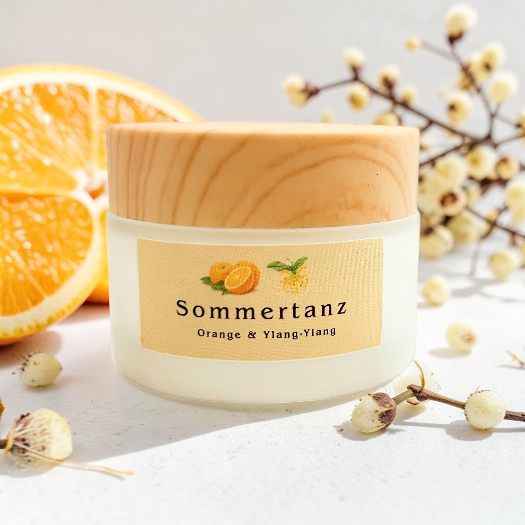 Sommertanz – Gesichtscreme mit Orange & Ylang-Ylang