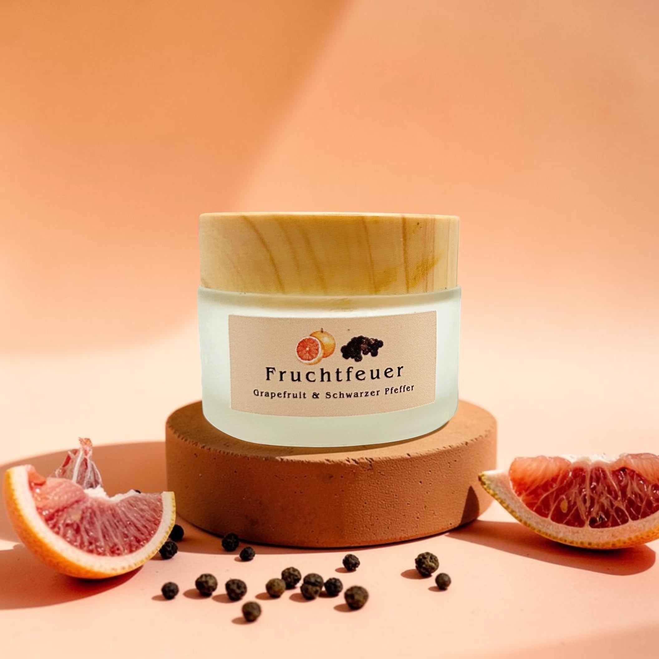 Fruchtfeuer – Gesichtscreme mit Grapefruit & Schwarzem Pfeffer