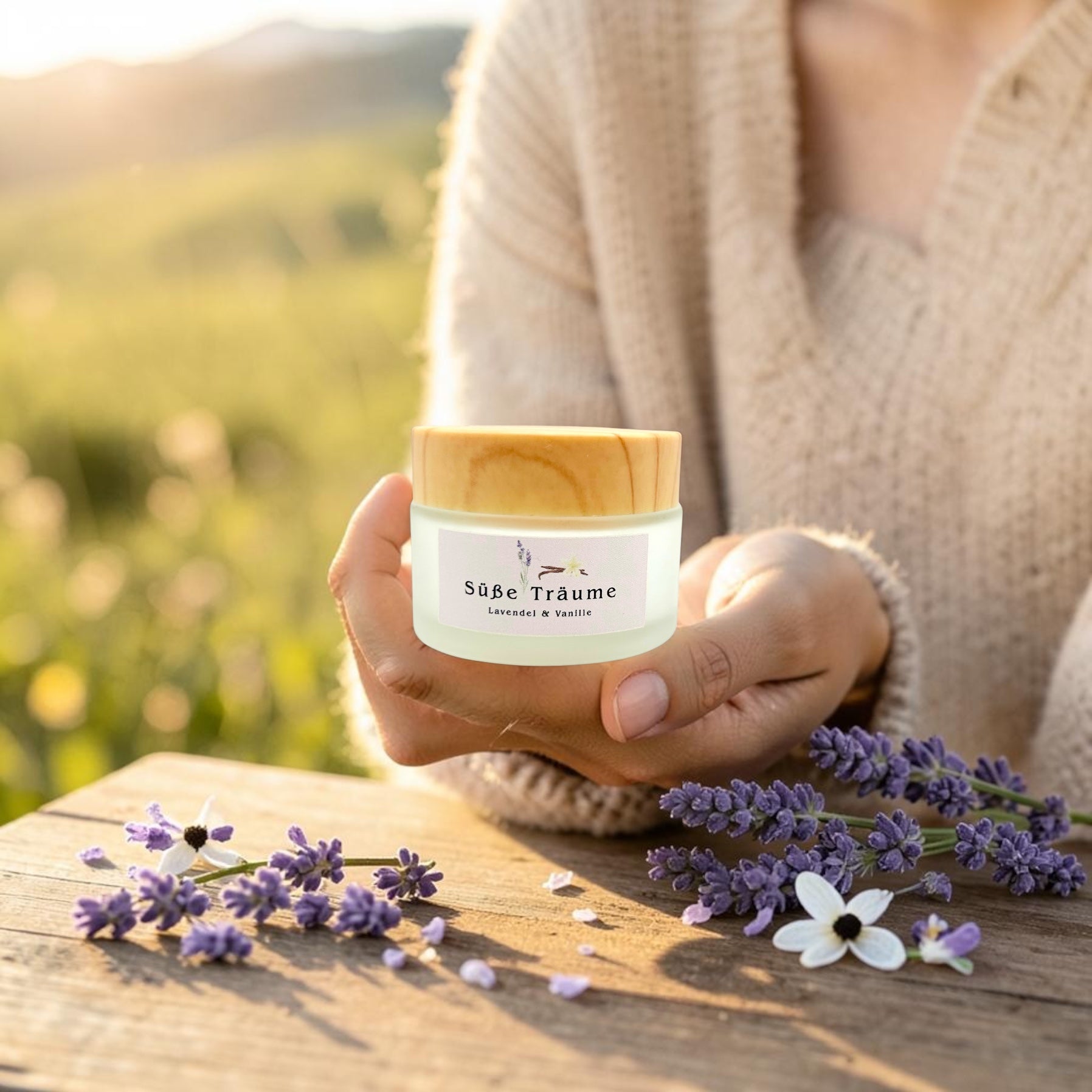 Süße Träume – Gesichtscreme mit Lavendel & Vanille