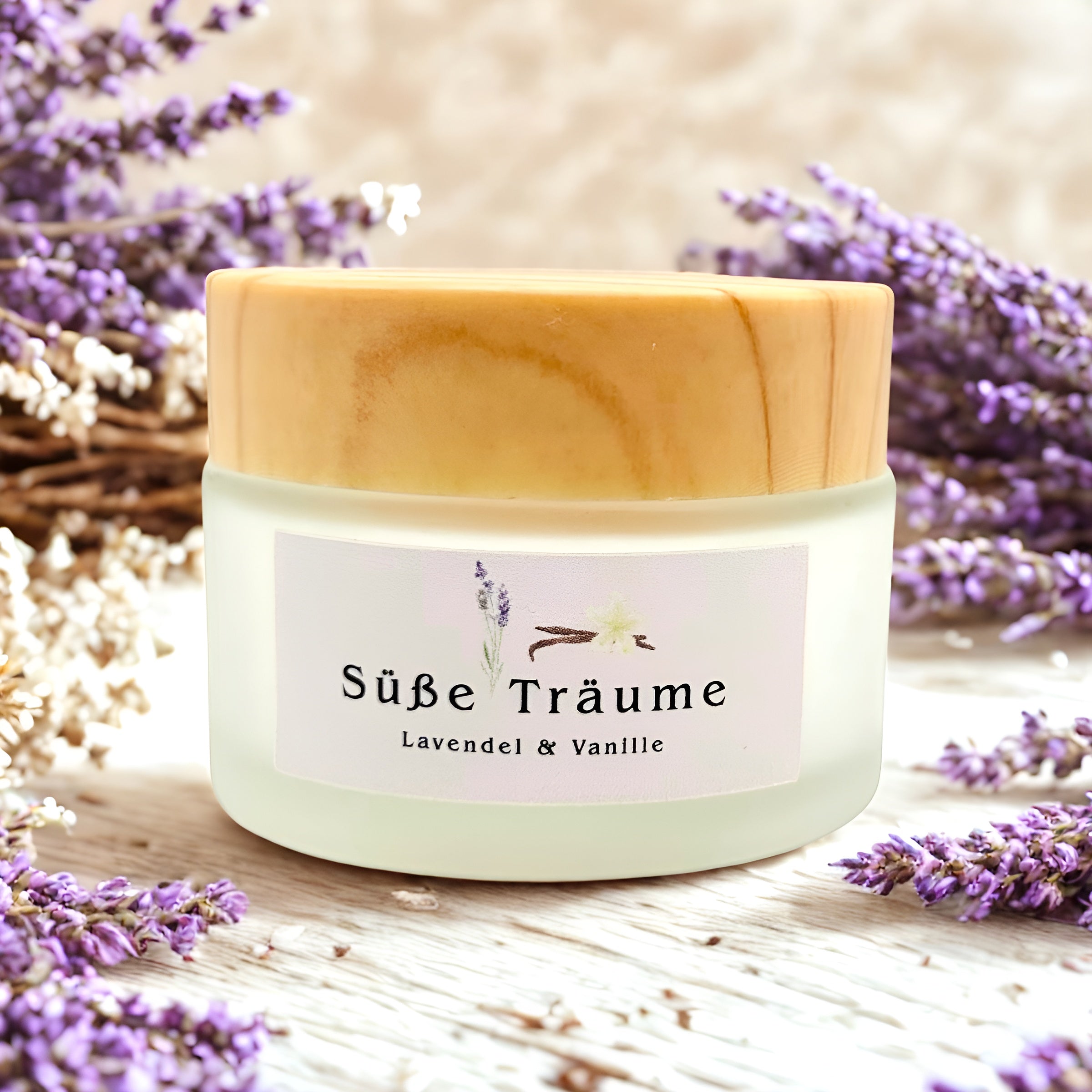 Süße Träume – Gesichtscreme mit Lavendel & Vanille